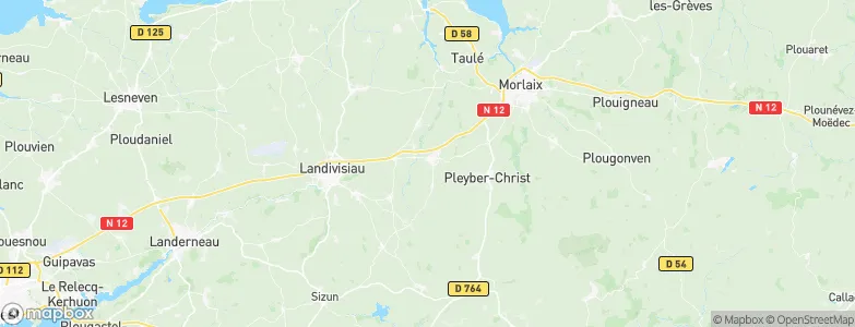Saint-Thégonnec, France Map