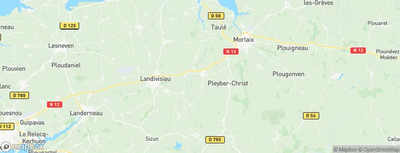 Saint-Thégonnec Loc-Eguiner, France Map