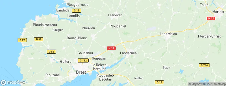Saint-Thonan, France Map