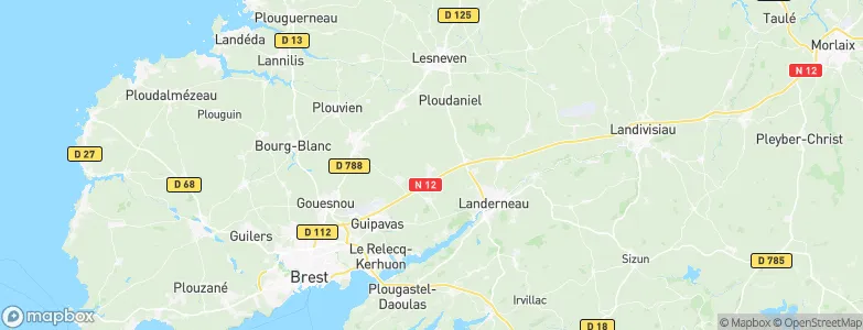 Saint-Thonan, France Map
