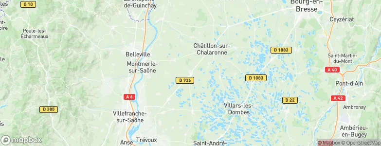 Saint-Trivier-sur-Moignans, France Map