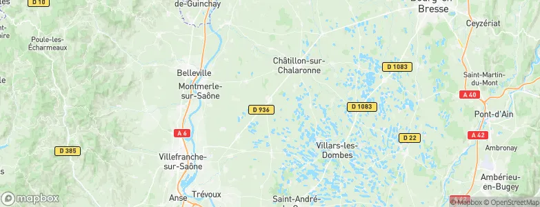 Saint-Trivier-sur-Moignans, France Map
