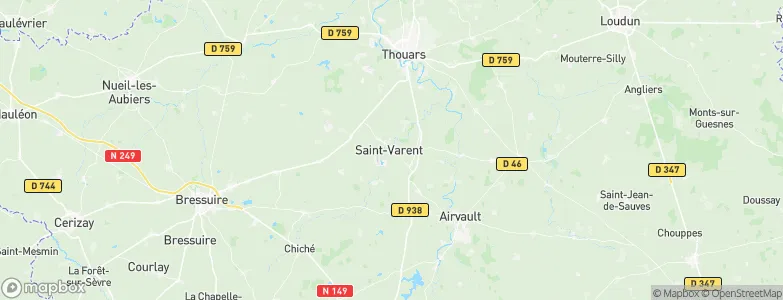 Saint-Varent, France Map