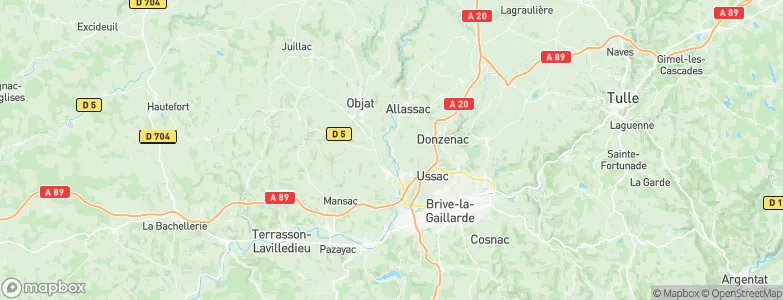 Saint-Viance, France Map
