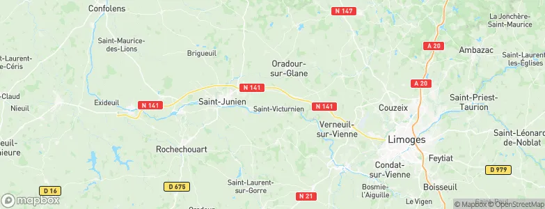 Saint-Victurnien, France Map
