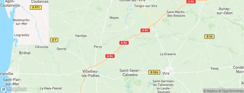 Saint-Vigor-des-Monts, France Map