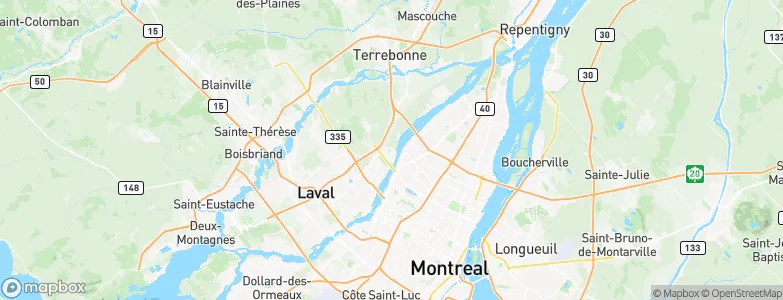 Saint-Vincent-de-Paul, Canada Map