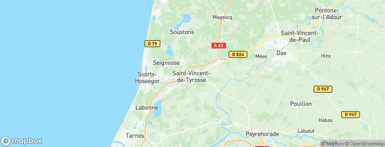 Saint-Vincent-de-Tyrosse, France Map