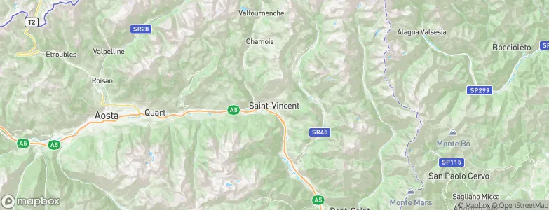 Saint-Vincent, Italy Map