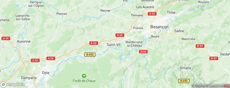Saint-Vit, France Map