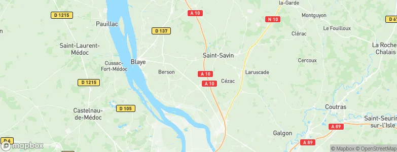 Saint-Vivien-de-Blaye, France Map
