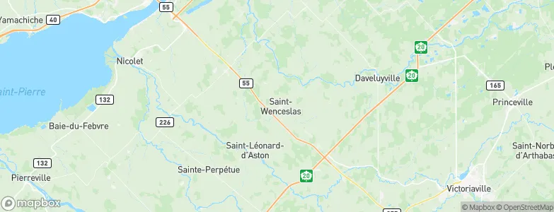 Saint-Wenceslas, Canada Map