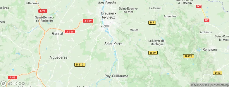 Saint-Yorre, France Map