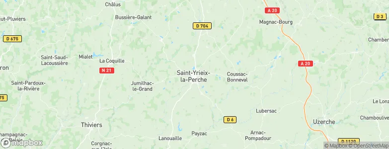 Saint-Yrieix-la-Perche, France Map