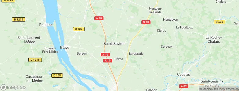 Saint-Yzan-de-Soudiac, France Map