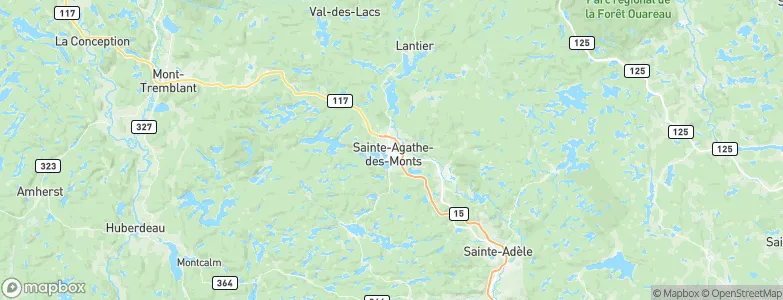 Sainte-Agathe-des-Monts, Canada Map