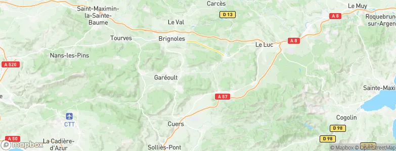 Sainte-Anastasie-sur-Issole, France Map