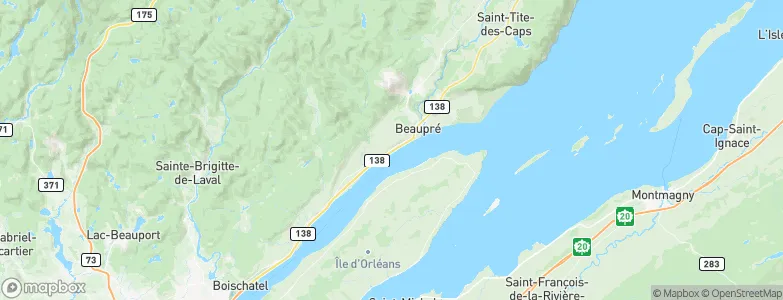 Sainte-Anne-de-Beaupré, Canada Map