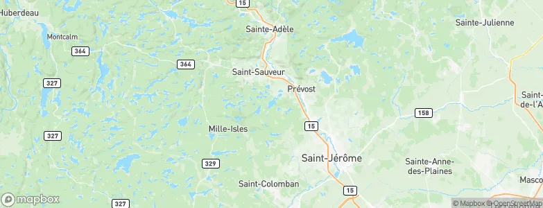 Sainte-Anne-des-Lacs, Canada Map