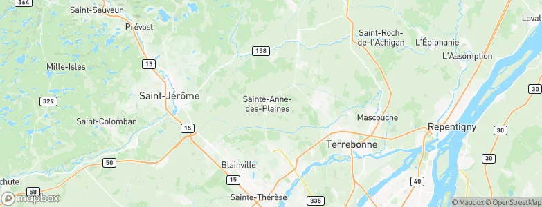 Sainte-Anne-des-Plaines, Canada Map