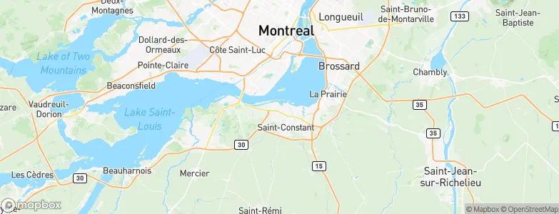 Sainte-Catherine, Canada Map