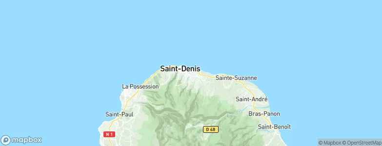 Sainte-Clotilde, Réunion Map
