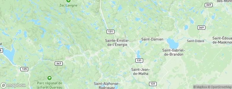 Sainte-Émélie-de-l'Énergie, Canada Map