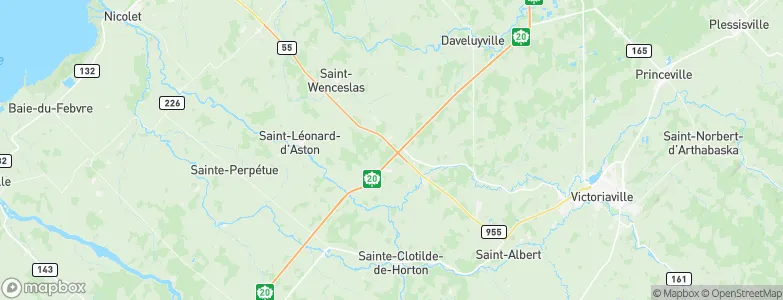 Sainte-Eulalie, Canada Map