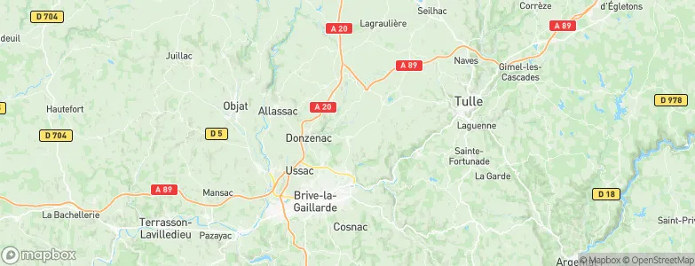Sainte-Féréole, France Map