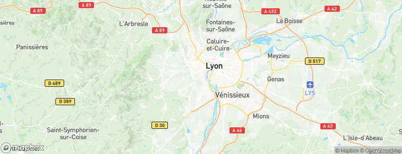 Sainte-Foy-lès-Lyon, France Map