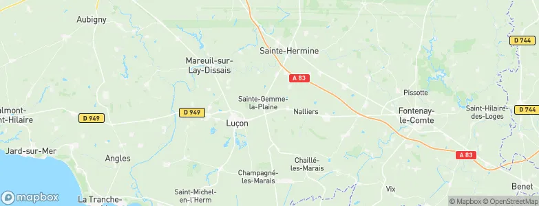 Sainte-Gemme-la-Plaine, France Map