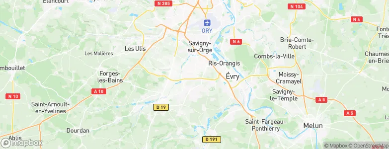 Sainte-Geneviève-des-Bois, France Map