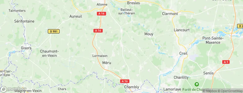 Sainte-Geneviève, France Map