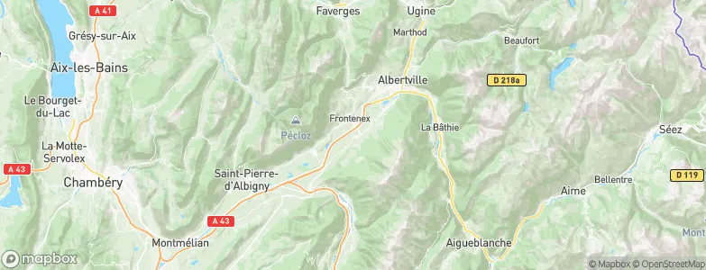 Sainte-Hélène-sur-Isère, France Map