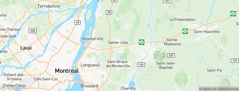 Sainte-Julie, Canada Map