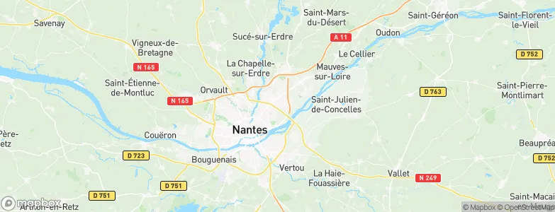 Sainte-Luce-sur-Loire, France Map