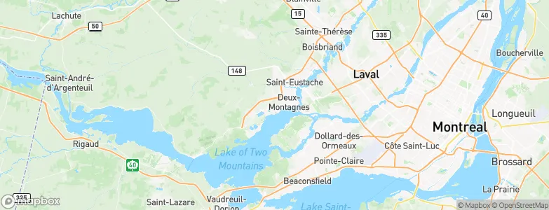 Sainte-Marthe-sur-le-Lac, Canada Map