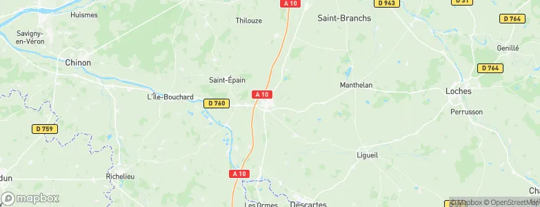 Sainte-Maure-de-Touraine, France Map
