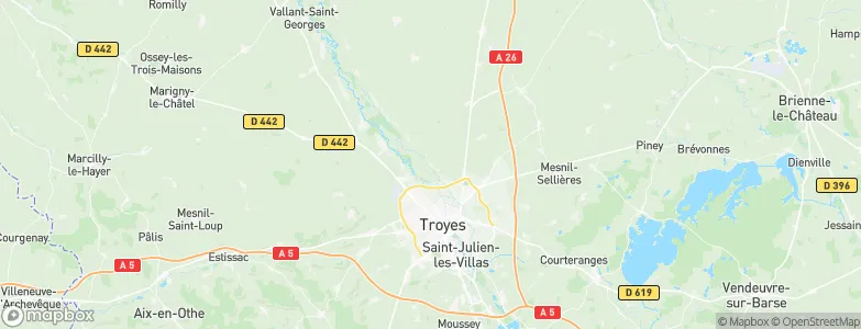 Sainte-Maure, France Map