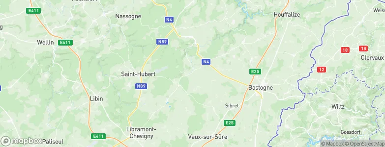 Sainte-Ode, Belgium Map