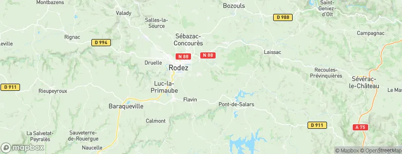 Sainte-Radegonde, France Map
