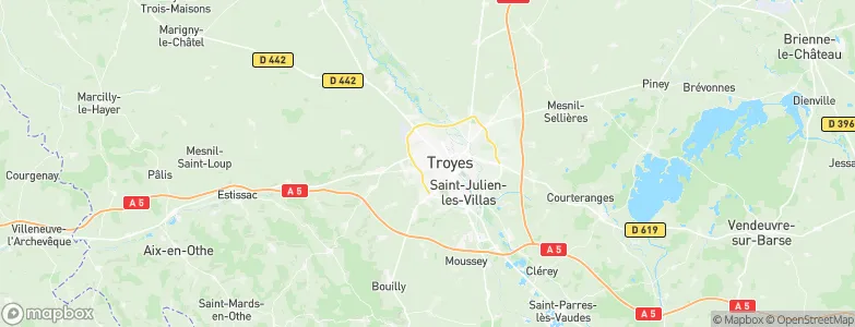 Sainte-Savine, France Map
