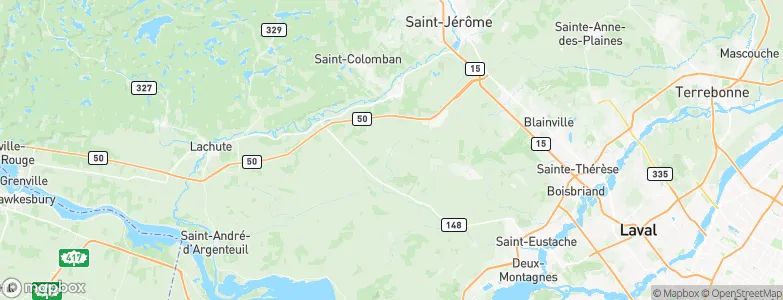 Sainte-Scholastique, Canada Map