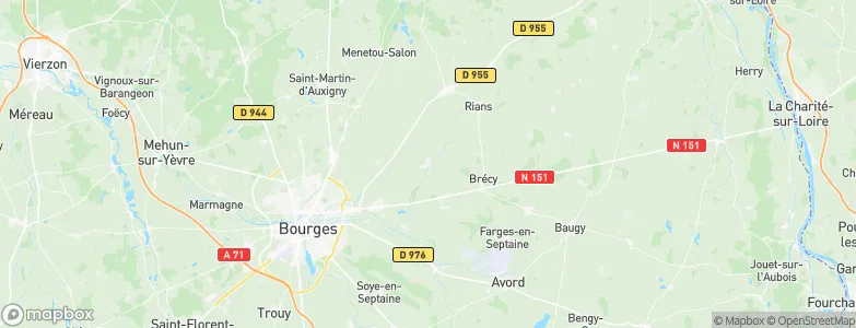 Sainte-Solange, France Map
