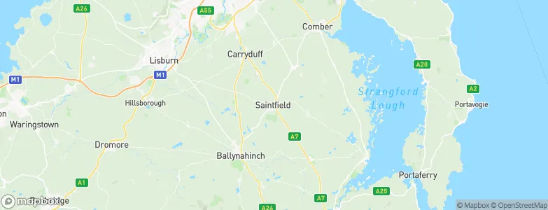 Saintfield, United Kingdom Map