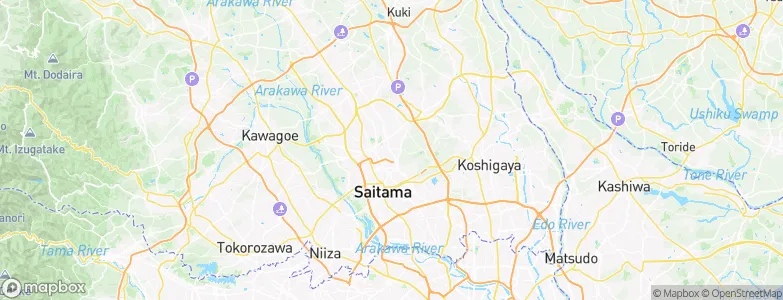 Saitama, Japan Map
