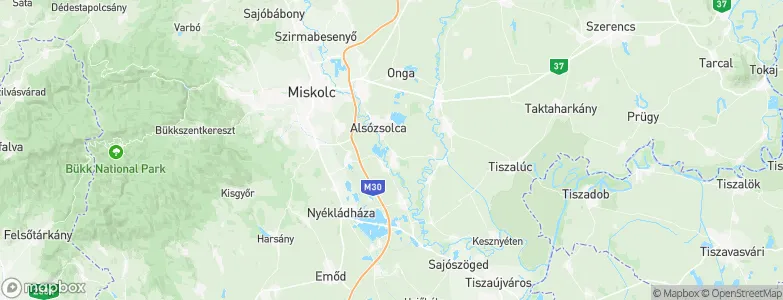 Sajólád, Hungary Map