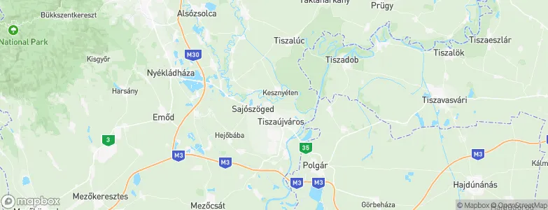 Sajóörös, Hungary Map