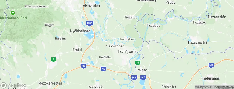 Sajószöged, Hungary Map