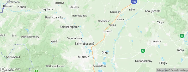 Sajóvámos, Hungary Map